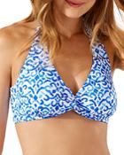 Tommy Bahama Scrolls Twist Front Halter Underwire Bikini Top