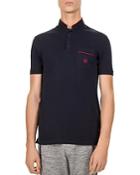 The Kooples Pique And Braid Regular Fit Polo