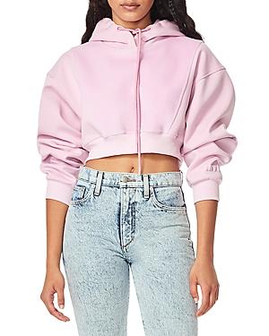Herve By Herve Leger Paneled Bonded Pullover Hoodie