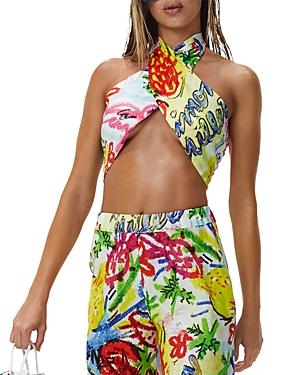 Simon Miller Dotta Printed Wrap Top