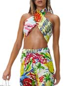 Simon Miller Dotta Printed Wrap Top