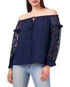 Vince Camuto Embroidered Peasant Top