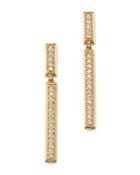 Bloomingdale's Diamond Milgrain Linear Drop Earrings In 14k Yellow Gold, 0.50 Ct. T.w. - 100% Exclusive