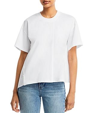 3.1 Phillip Lim Short Sleeve Draped Combo Tee