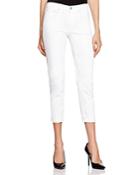 Vince Mason Relaxed Cropped Jeans In White