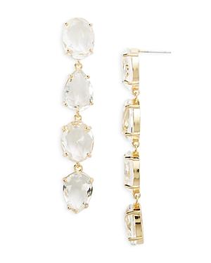 Aqua Clear Stone Linear Earrings - 100% Exclusive