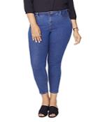 Nydj Plus Ami Skinny Jeans In Batik Blue