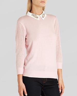 Ted Baker Sweater - Helane Embellished Collar