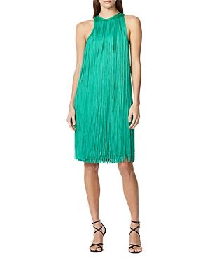 Herve Leger Racer Back Fringe Mini Dress