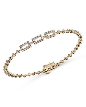 Bloomingdale's Diamond Station Bracelet In 14k Yellow Gold, 1.0 Ct. T.w. - 100% Exclusive