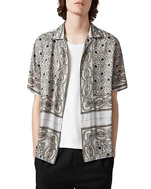 Allsaints Sinaloa Short Sleeve Relaxed Fit Button Front Shirt