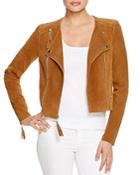 Paige Tiana Leather Whipstitch Suede Jacket