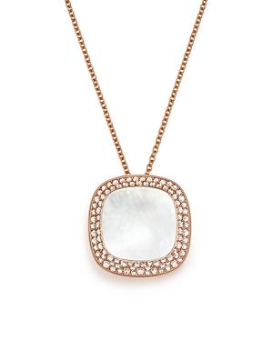 Roberto Coin 18k Rose Gold Carnaby Street Diamond And Mother-of-pearl Necklace, 16