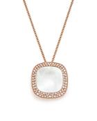 Roberto Coin 18k Rose Gold Carnaby Street Diamond And Mother-of-pearl Necklace, 16