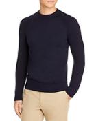 Vince Mixed Knit Ribbed Crewneck Sweater