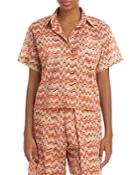 Faithfull The Brand Manu Printed Button Front Cover Up Shirt