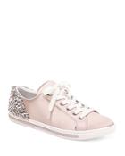 Badgley Mischka Women's Shirley Embellished Satin Low Top Lace Up Sneakers