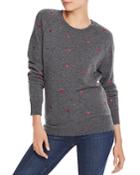 Aqua Cashmere Embroidered Heart Cashmere Sweater - 100% Exclusive