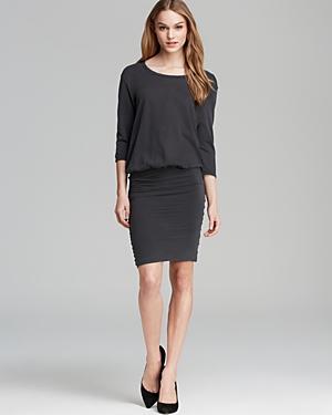 James Perse Dress - Crepe Jersey Blouson