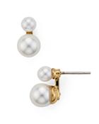 Rebecca Minkoff Mini Double Sphere Stud Earrings