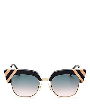 Fendi Square Cat Eye Sunglasses, 50mm
