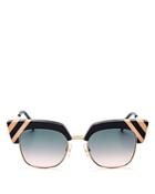 Fendi Square Cat Eye Sunglasses, 50mm