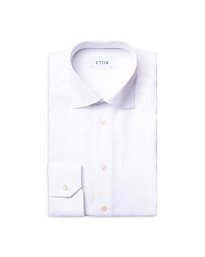 Eton Cotton Textured Geo Slim Fit Dress Shirt