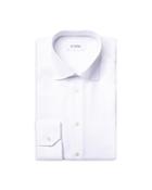 Eton Cotton Textured Geo Slim Fit Dress Shirt