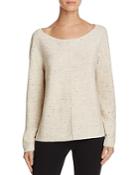 Eileen Fisher Petites Speckled Boat-neck Sweater