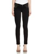 Paige Verdugo Mid Rise Maternity Skinny Jeans In Black Shadow