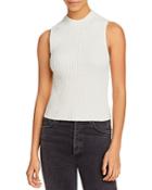 Vince Sleeveless Mock Turtleneck Sweater