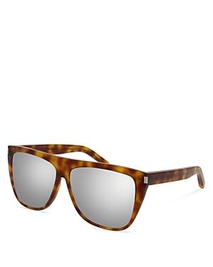 Saint Laurent Sl 1 Mirrored Square Sunglasses, 59mm