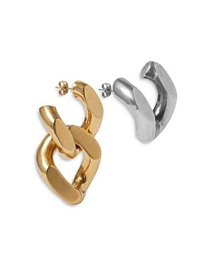 Stella Mccartney Falabella Mismatched Chain Earrings