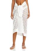 Solid & Striped Eyelet Pareo Swim Cover-up