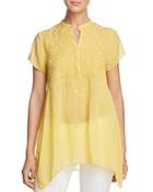 Johnny Was Britta Embroidered Tunic Top