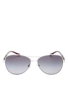 Burberry Women's Polarized Brow Bar Aviator Sunglasses, 59mm