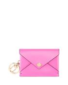 Ganni Recycled Leather Keychain Card Case
