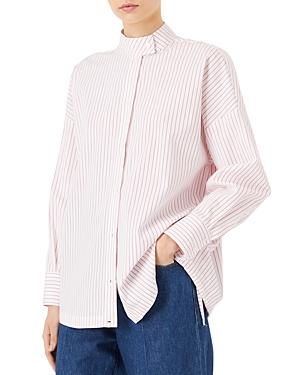 Emporio Armani Pinstriped Button Front Shirt