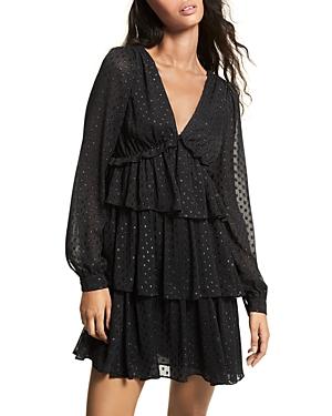 Michael Michael Kors Clip Dot Tiered Dress