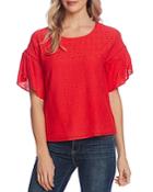 Vince Camuto Eyelet-embroidered Top