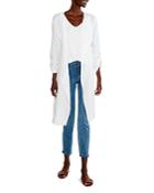 Nic + Zoe Double Gauze Open Front Sweater