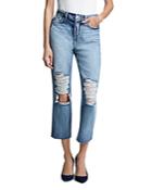 L'agence Adele High Rise Crop Stovepipe Jeans In Fallbrook