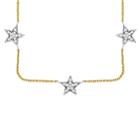 Bloomingdale's Diamond Star Collar Necklace In 14k Yellow Gold & 14k White Gold, 0.35 Ct. Tw. - 100% Exclusive
