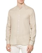 Reiss Pitti Linen Slim Fit Button-down Shirt