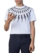 Neil Barrett Thunderbolt Print Crewneck Tee