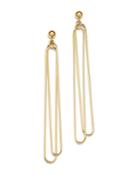 Bloomingdale's Doubled Oval Wire Drop Earrings In 14k Yellow Gold - 100% Exclusive