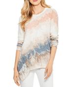 Nic And Zoe Find Your Angle Tie Dye Asymmetric Sweater