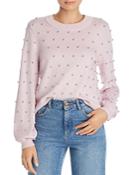 Milly Faux Pearl Embellished Sweater