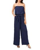 1.state Strapless Ruffled Jumpsuit