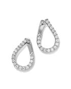 Bloomingdale's Diamond Front-to-back Earrings In 14k White Gold, 1.50 Ct. T.w. - 100% Exclusive